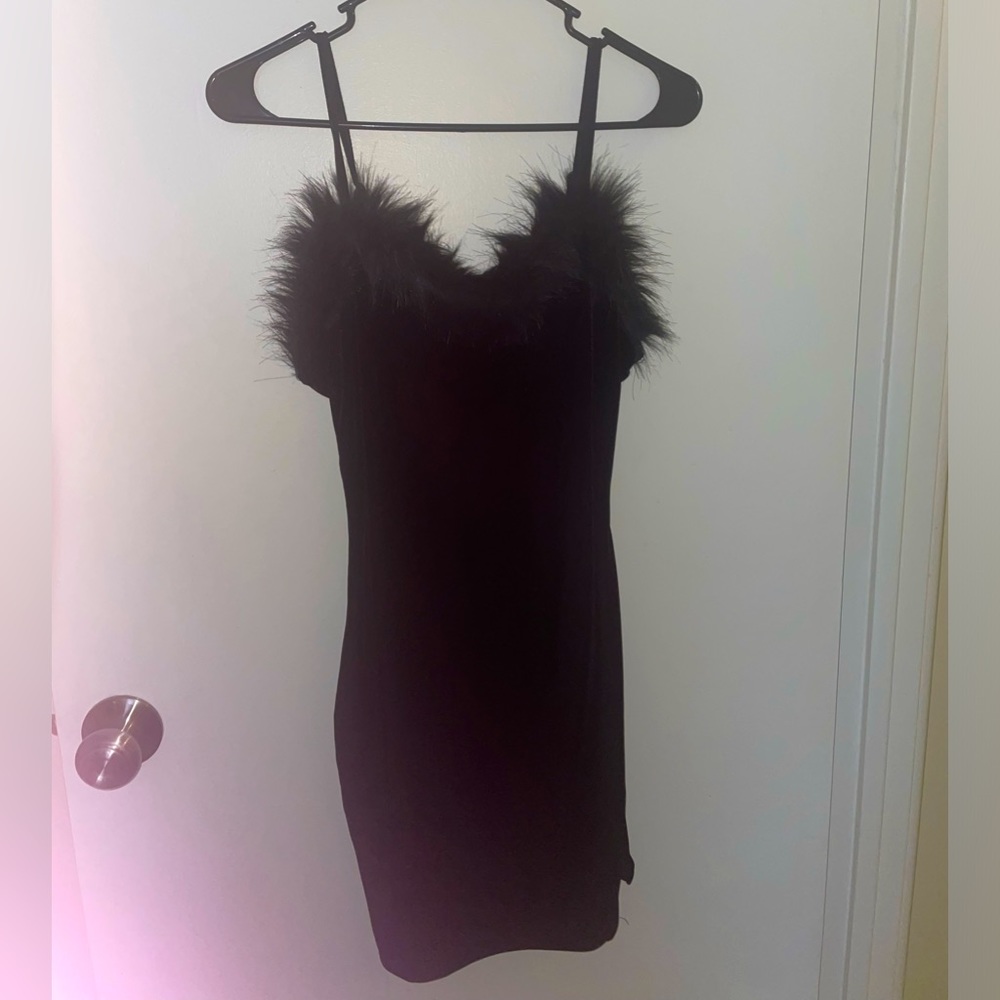 Velvet fuzzy dress!